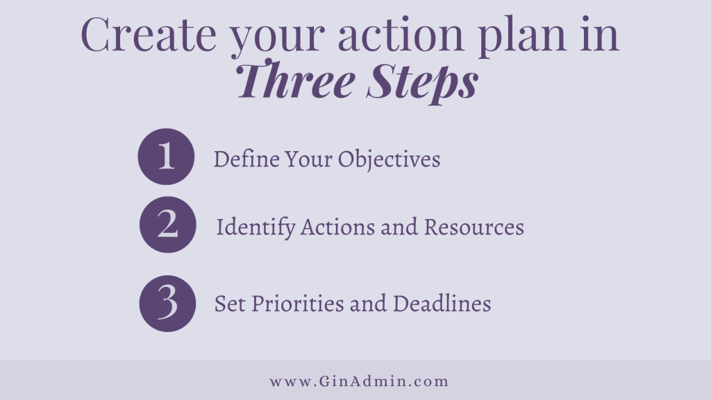 Follow these 3 steps to create your action plan for the new year!