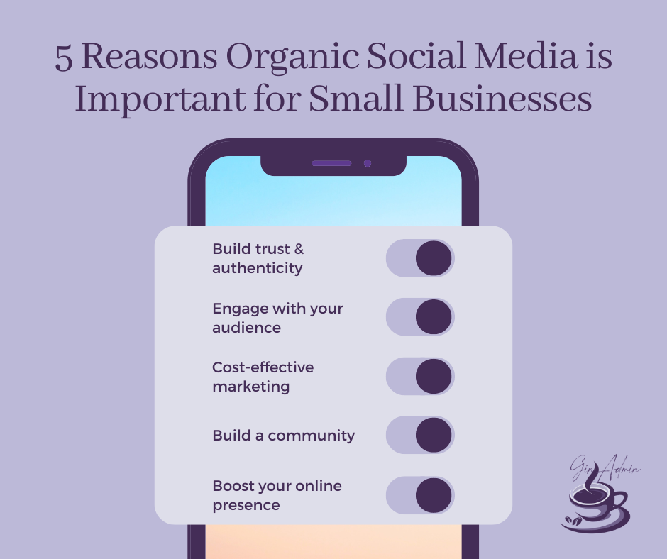 Organic social media is important for small businesses