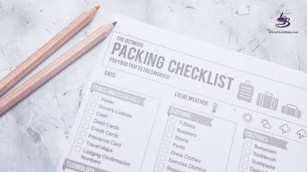A packing checklist is simply giving yourself permission to be completely present on your vacation instead of mentally running through what you might have forgotten.